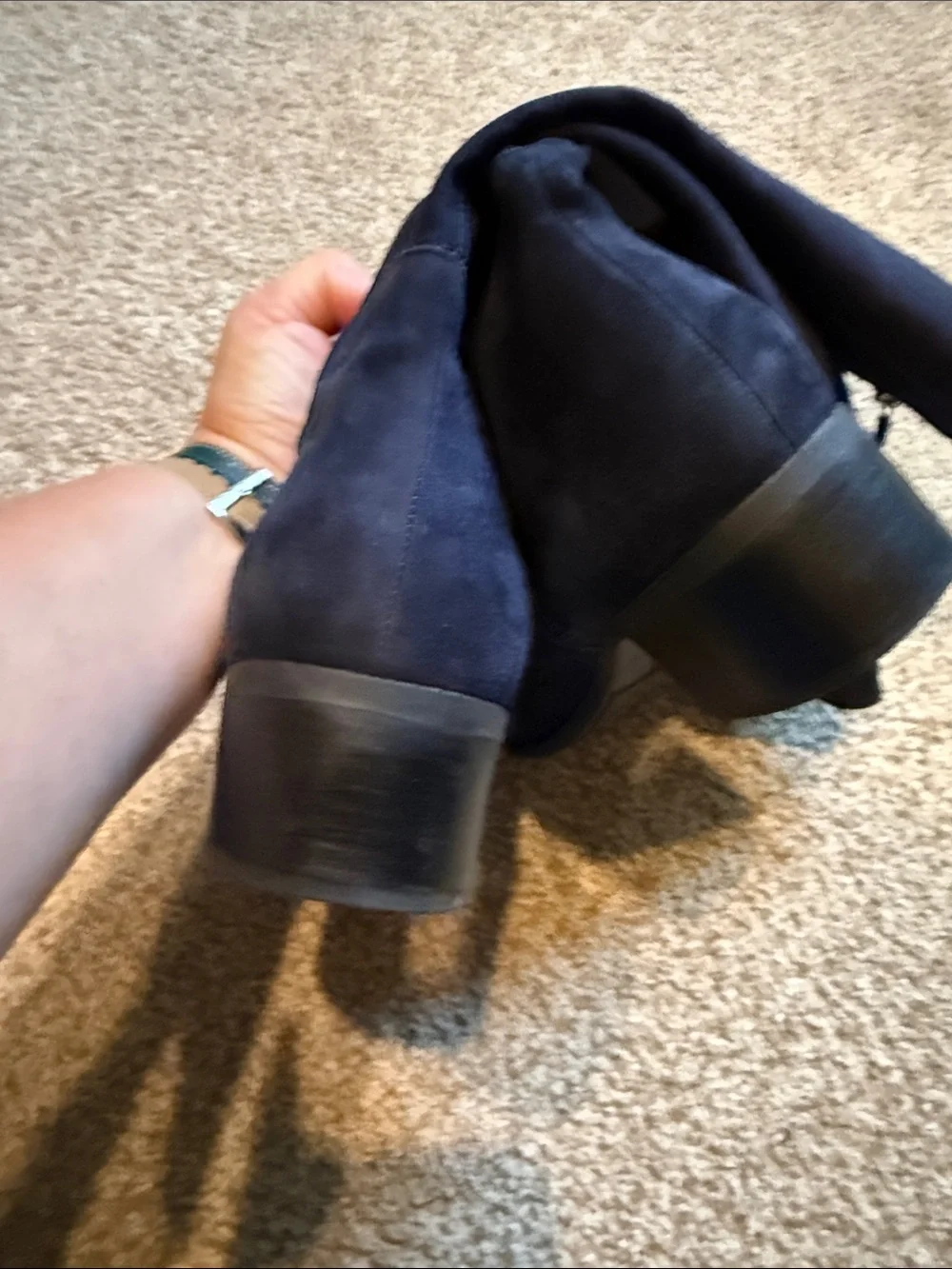 Marc Fisher Classic Women's Tall Black Suede Boots